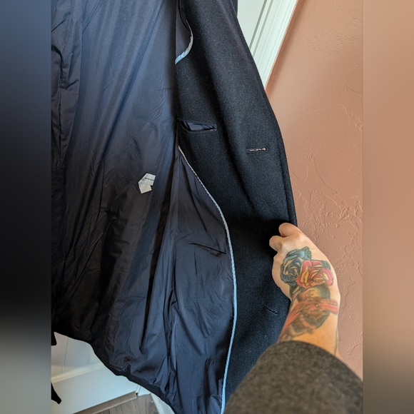 Vane Men's Wool Blend Peacoat XLarge Navy - Picture 6 of 6